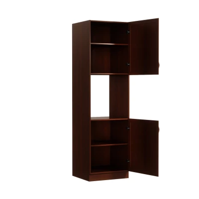 Küchenschrank für Einbaubackofen SILVARA – Breite 60 cm, Nussbaum, Echtholz-Finish