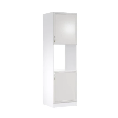 Küchenschrank für Einbaubackofen SILVARA – Breite 60 cm, Kiefer Andersen / Weiß, Echtlack
