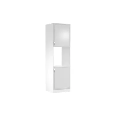 Küchenschrank für Einbaubackofen SILVARA – Breite 60 cm, Kiefer Andersen / Weiß, Echtlack