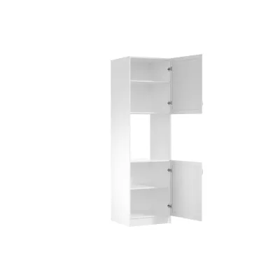 Küchenschrank für Einbaubackofen SILVARA – Breite 60 cm, Kiefer Andersen / Weiß, Echtlack