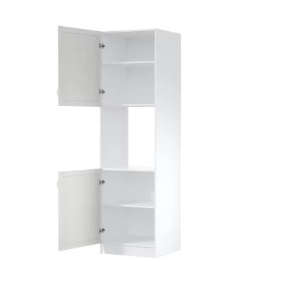 Küchenschrank für Einbaubackofen SILVARA – Breite 60 cm, Kiefer Andersen/Weiß, linke Ausführung