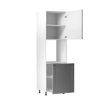 Backofenschrank LUMEA – Breite 60 cm, grau/weiß