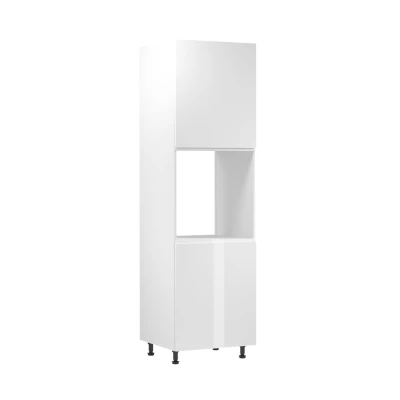 Küchenschrank für Einbaubackofen ARBOR – Breite 60 cm, Hochglanzweiß/Weiß, rechts