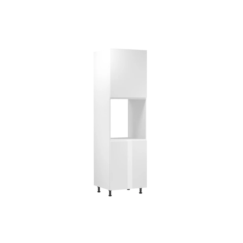 Küchenschrank für Einbaubackofen ARBOR – Breite 60 cm, Hochglanzweiß/Weiß, rechts