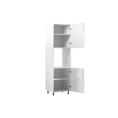 Küchenschrank für Einbaubackofen ARBOR – Breite 60 cm, Hochglanzweiß/Weiß, rechts