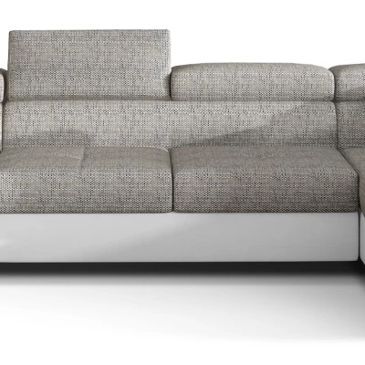 Großes U-förmiges Sofa für das Wohnzimmer ISABEAU – Esche/Weiß, rechte Ecke