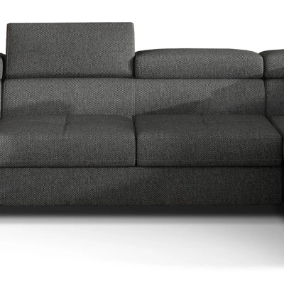 Großes U-förmiges Sofa für das Wohnzimmer ISABEAU - Graphit, rechte Ecke