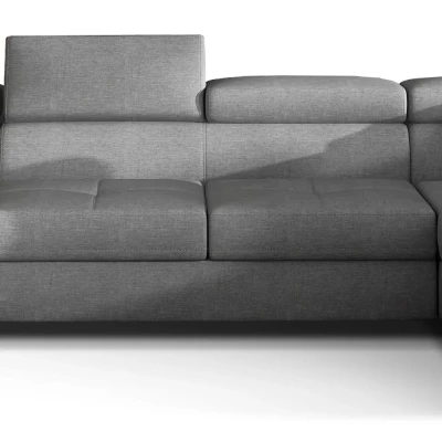 Großes U-förmiges Sofa für das Wohnzimmer ISABEAU - grau, rechte Ecke