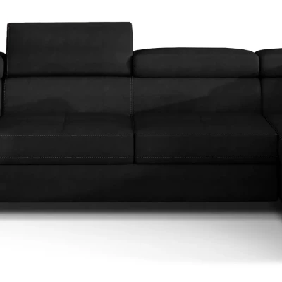 Großes U-förmiges Sofa für das Wohnzimmer ISABEAU - schwarz 1, rechte Ecke