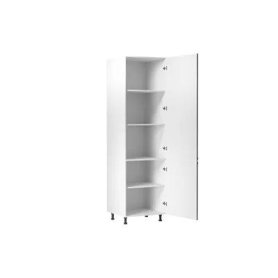 Hoher Küchenschrank LUMEA – Breite 60 cm, grau/weiß