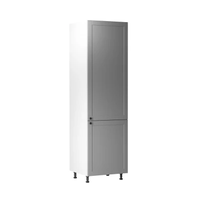 Hoher Küchenschrank LUMEA – Breite 60 cm, grau/weiß