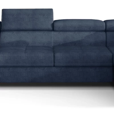 Großes U-förmiges Sofa für das Wohnzimmer ISABEAU - blau, rechte Ecke