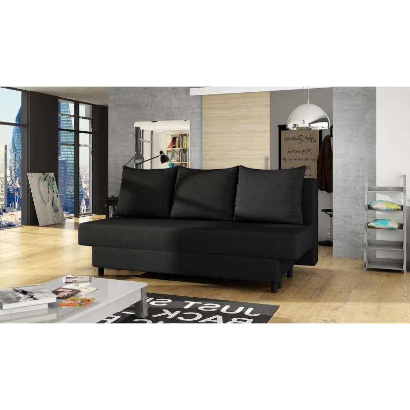 Schlafsofa CALANTHA - schwarz