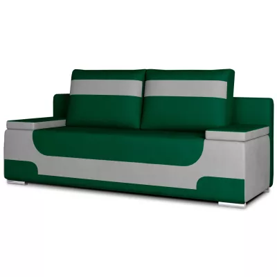 Dreisitzer-Sofa ISMERIE - grün / hellgrau