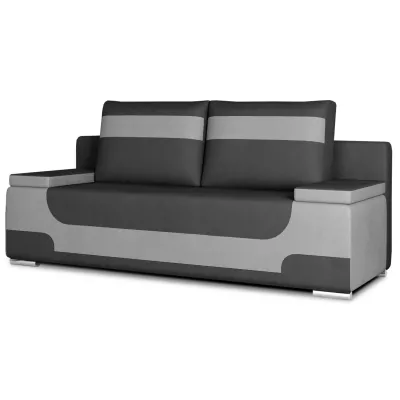 Dreisitzer-Sofa ISMERIE – hellgrau / dunkelgrau
