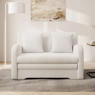 LIORAIA Zweisitzer-Schlafsofa – weiß