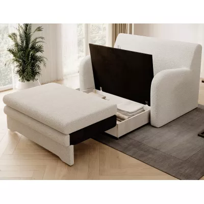 LIORAIA Zweisitzer-Schlafsofa – weiß