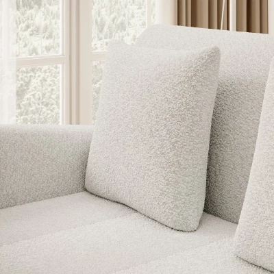 LIORAIA Zweisitzer-Schlafsofa – weiß