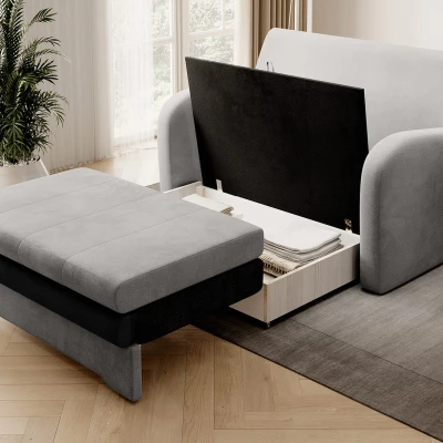 LIORAIA Zweisitzer-Schlafsofa - grau/graphit