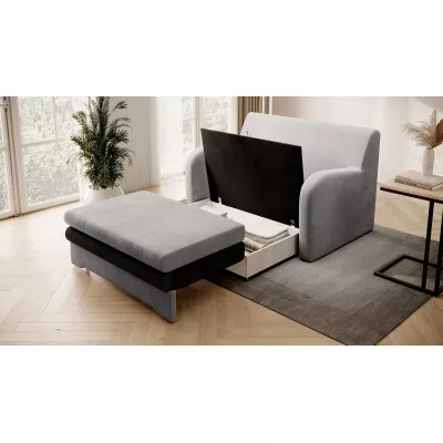 LIORAIA Zweisitzer-Schlafsofa - grau/graphit