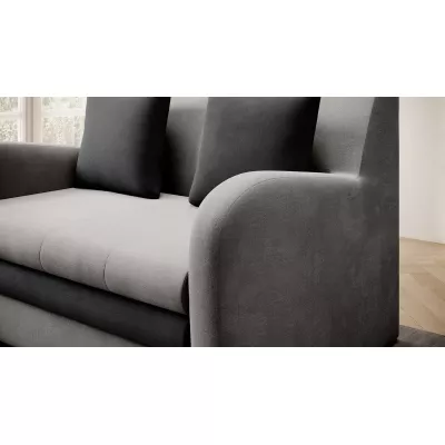 LIORAIA Zweisitzer-Schlafsofa - grau/graphit