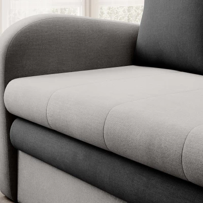 LIORAIA Zweisitzer-Schlafsofa - grau/graphit