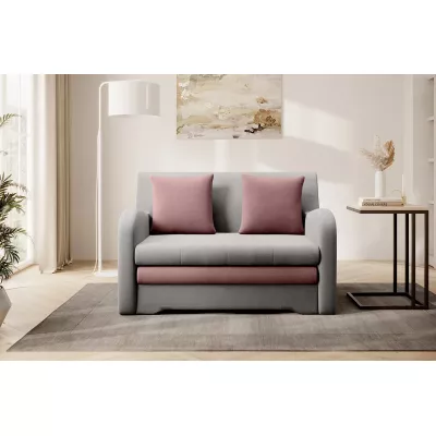 LIORAIA Zweisitzer-Schlafsofa – grau/rosa