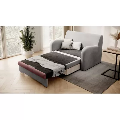 LIORAIA Zweisitzer-Schlafsofa – grau/rosa