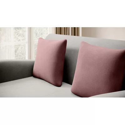 LIORAIA Zweisitzer-Schlafsofa – grau/rosa