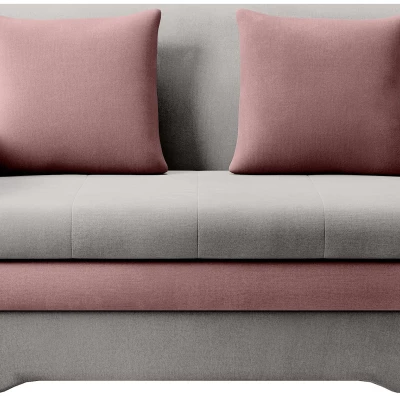 LIORAIA Zweisitzer-Schlafsofa – grau/rosa