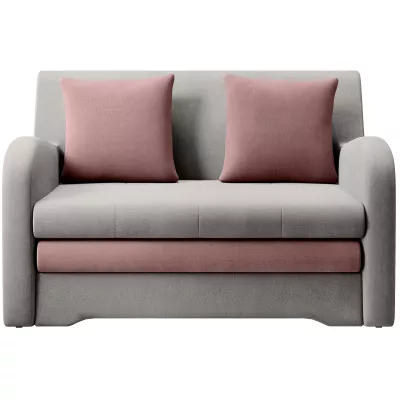 LIORAIA Zweisitzer-Schlafsofa – grau/rosa