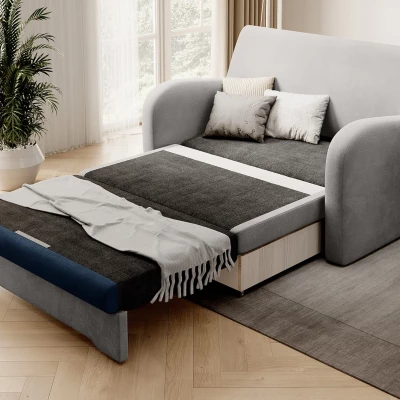 LIORAIA Zweisitzer-Schlafsofa - grau/dunkelblau