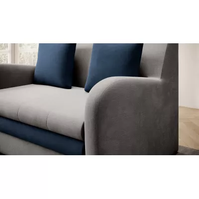 LIORAIA Zweisitzer-Schlafsofa - grau/dunkelblau