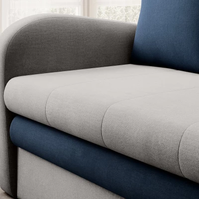 LIORAIA Zweisitzer-Schlafsofa - grau/dunkelblau