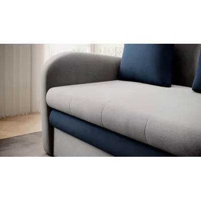 LIORAIA Zweisitzer-Schlafsofa - grau/dunkelblau