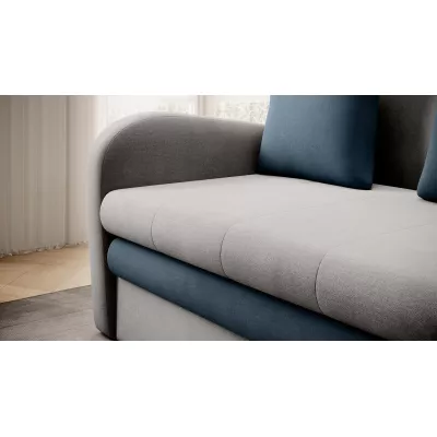 LIORAIA Zweisitzer-Schlafsofa - grau/blau