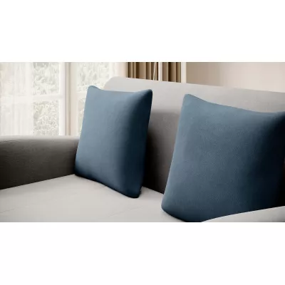 LIORAIA Zweisitzer-Schlafsofa - grau/blau