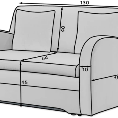 LIORAIA Zweisitzer-Schlafsofa – Dunkelgrau