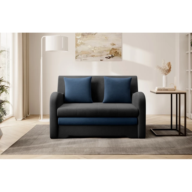 LIORAIA Zweisitzer-Schlafsofa – Graphit/Dunkelblau