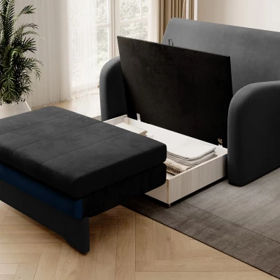 LIORAIA Zweisitzer-Schlafsofa – Graphit/Dunkelblau