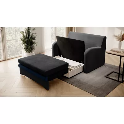 LIORAIA Zweisitzer-Schlafsofa – Graphit/Dunkelblau