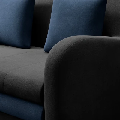 LIORAIA Zweisitzer-Schlafsofa – Graphit/Dunkelblau