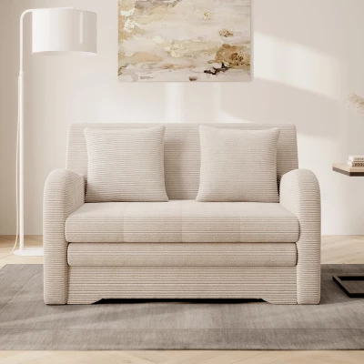 LIORAIA Zweisitzer-Schlafsofa – hellbeige