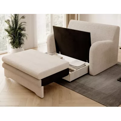 LIORAIA Zweisitzer-Schlafsofa – hellbeige