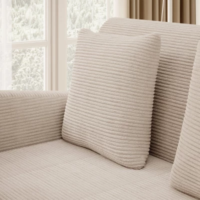 LIORAIA Zweisitzer-Schlafsofa – hellbeige