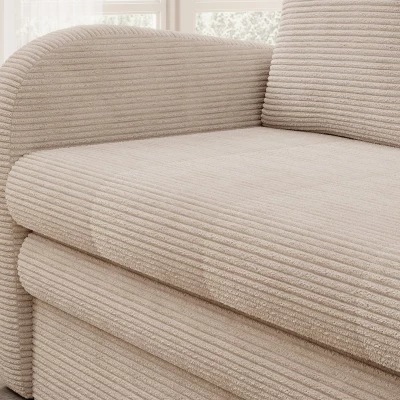 LIORAIA Zweisitzer-Schlafsofa – hellbeige
