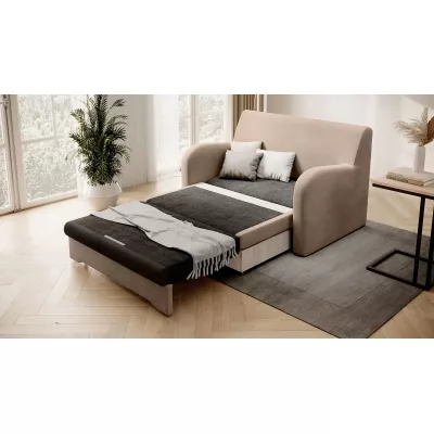 LIORAIA Zweisitzer-Schlafsofa – beige/dunkelbraun