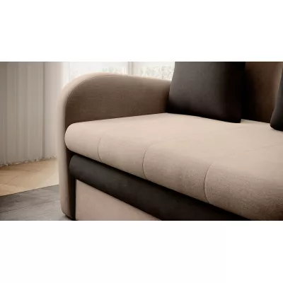 LIORAIA Zweisitzer-Schlafsofa – beige/dunkelbraun
