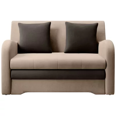 LIORAIA Zweisitzer-Schlafsofa – beige/dunkelbraun