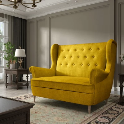 Zweisitzer-Sofa BRYN - gelb